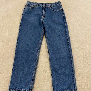 Levi's 550 Blue Denim 36x32 Straight Leg